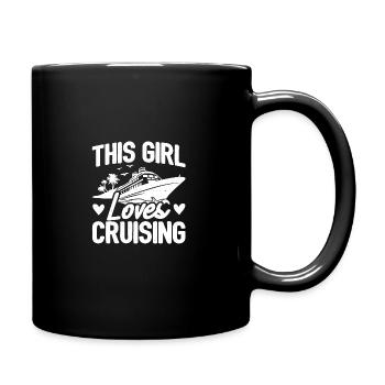 This Girl Loves Cruising Scuba Diver Apnoe Diving - Tasse einfarbig - Schwarz - Rechts