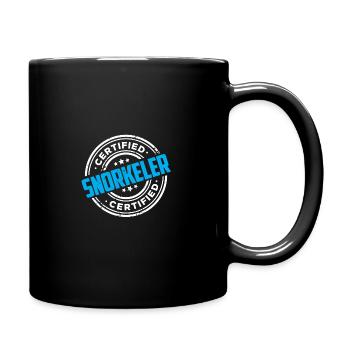 Certified Snorkeler Scuba Diver Diving Snorkeling - Tasse einfarbig - Schwarz - Rechts