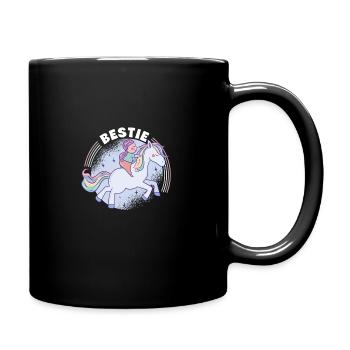 Bestie Graphic Horse Lover Equestrian Rider Horses - Tasse einfarbig - Schwarz - Rechts