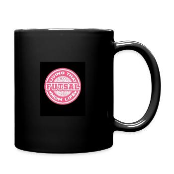 Living That Futsal Mom Life Indoor Soccer Football - Tasse einfarbig - Schwarz - Rechts