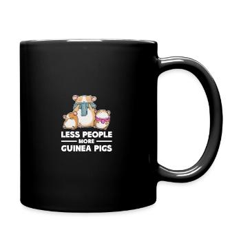 Less People More Guinea Pigs Guinea Pig Owner Anim - Tasse einfarbig - Schwarz - Rechts