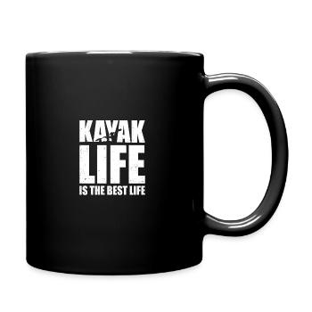 Kayak Life Is The Best Life Kayaking Canoe Paddlin - Tasse einfarbig - Schwarz - Rechts