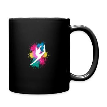 Retro Graphic Gymnast Gymnastics Acrobat Acrobatic - Tasse einfarbig - Schwarz - Rechts