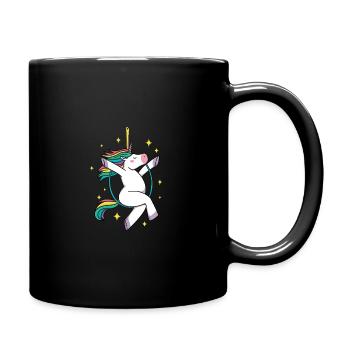 Unicorn Graphic Gymnast Gymnastics Acrobat Acrobat - Tasse einfarbig - Schwarz - Rechts
