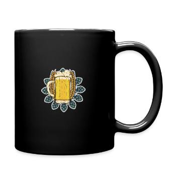Retro Graphic Homebrewing Winemaking Brewery Craft - Tasse einfarbig - Schwarz - Rechts