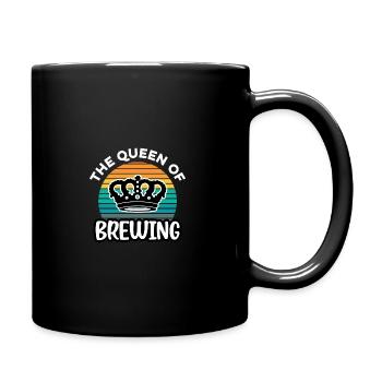 The Queen Of Brewing Homebrewing Brewery Craftbeer - Tasse einfarbig - Schwarz - Rechts
