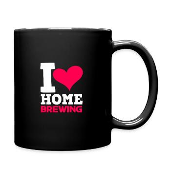 Love Graphic Homebrewing Winemaking Brewery Craftb - Tasse einfarbig - Schwarz - Rechts