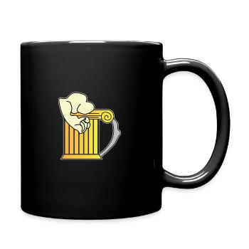 Retro Graphic Homebrewing Winemaking Brewery Craft - Tasse einfarbig - Schwarz - Rechts