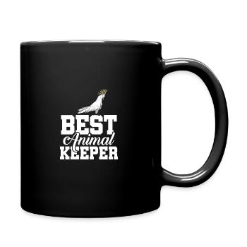 Best Animal Keeper Graphic Animal Lover Zoo Keeper - Tasse einfarbig - Schwarz - Rechts