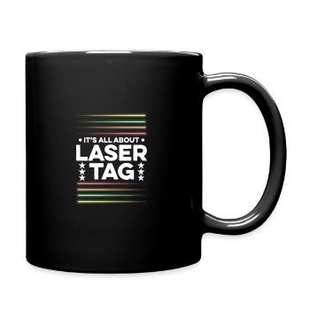 Ask Me About Lasertag Lasergame Phaser Lasertag Pl - Tasse einfarbig - Schwarz - Rechts