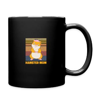 Hamster Mom Animal Lover Pet Owner Rodents Hamster - Tasse einfarbig - Schwarz - Rechts