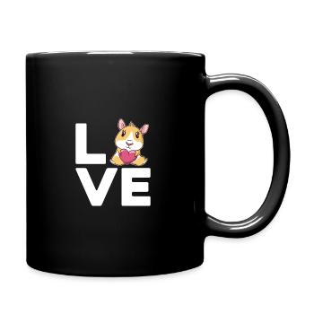 Love Graphic Hamster Pet Owner Animal Lover Rodent - Tasse einfarbig - Schwarz - Rechts