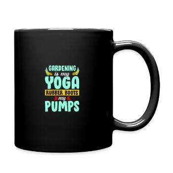 Gardening Is My Yoga Rubber Boots My Pumps Gardene - Tasse einfarbig - Schwarz - Rechts