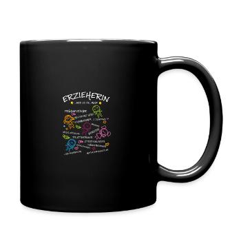 Erzieherin Und So Viel Mehr Kindergarten Vorschule - Tasse einfarbig - Schwarz - Rechts
