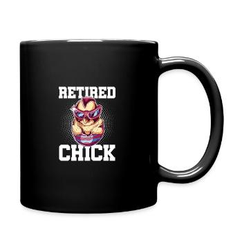 Retired Chick Graphic Retirement Retired Retiree P - Tasse einfarbig - Schwarz - Rechts
