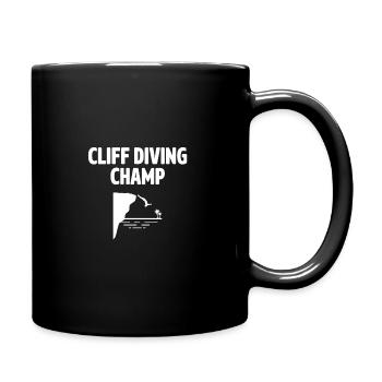 Cliff Diving Champ Cliff Diver Cliff Jumping Tombs - Full Colour Mug - black - Right