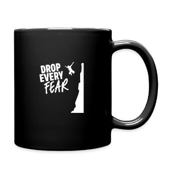 Drop Every Fear Cliff Diving Cliff Jumper Cliff Ju - Full Colour Mug - black - Right