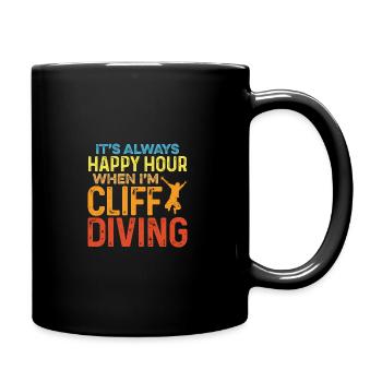 It's Always Happy Hour When I'm Cliff Diving Tombs - Full Colour Mug - black - Right