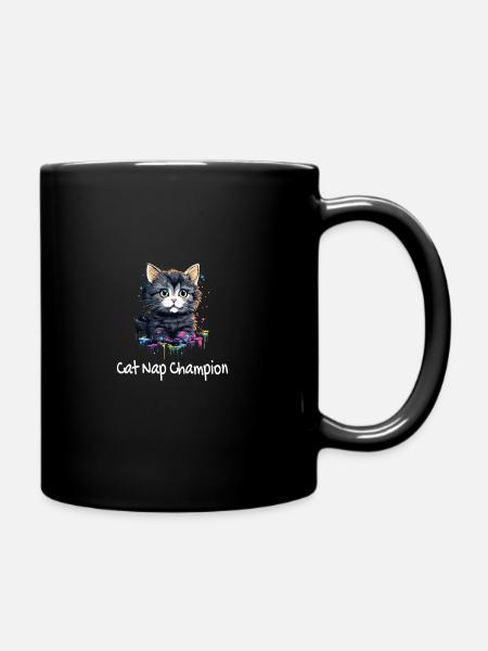 Cat-Nap - lustiges Katzen outfit! - Tasse einfarbig - Schwarz