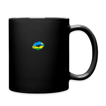 Ruanda Flagge Land Einheimische Vorfahren Stolz Frauen - Tasse einfarbig - Schwarz - Rechts