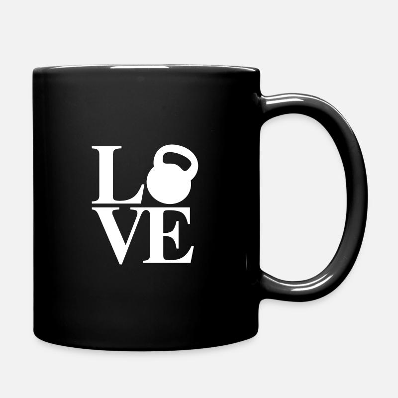 Kettlebell Love - Mug uni - noir