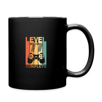77.Anniversaire rétro joueur de poisons niveau 77 Complete - Mug uni - noir - Droite