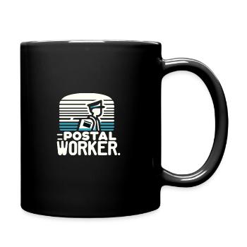 Postangestellte - Tasse einfarbig - Schwarz - Rechts