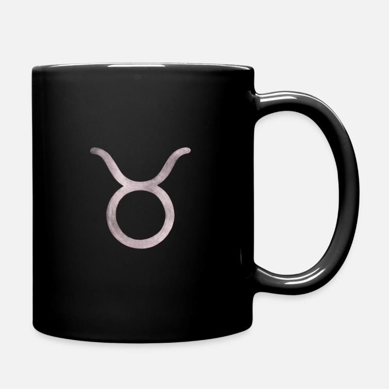 Taurus Silhouette - Full Colour Mug - black