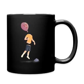 Tête de ballon - Mug uni - noir - Droite