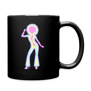 Disco psychédélique - Mug uni - noir - Droite