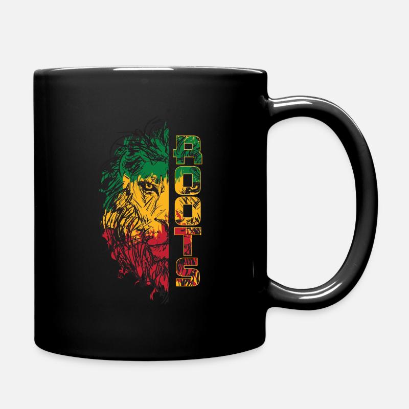 Lion Roots - Tasse einfarbig - Schwarz