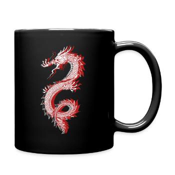 Japanese Dragon Japan Kanji anime Idée cadeau - Mug uni - noir - Droite
