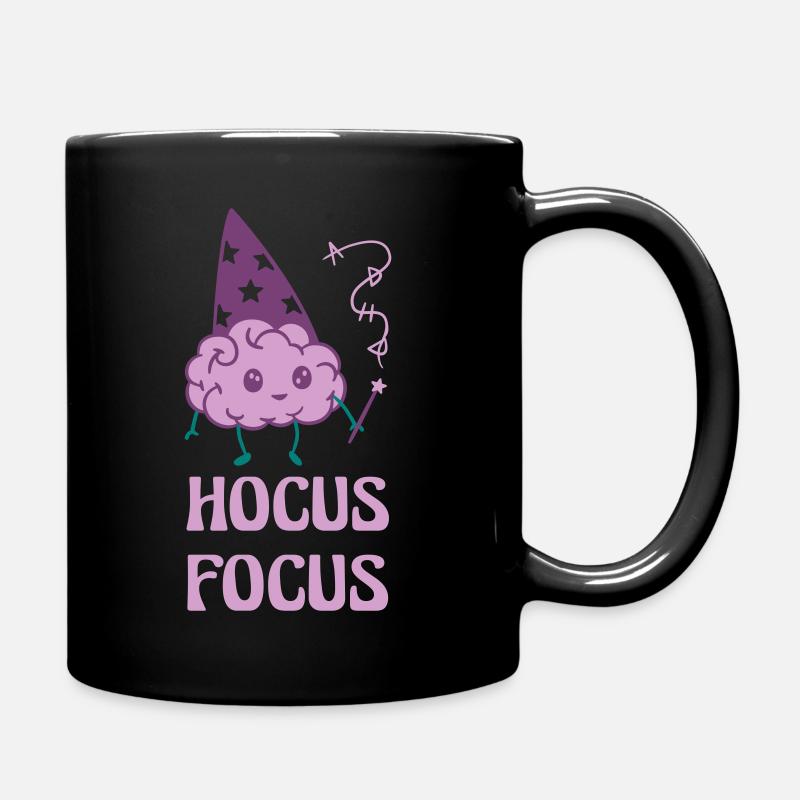 hocus focus ADHS, ADHD - Tasse einfarbig - Schwarz