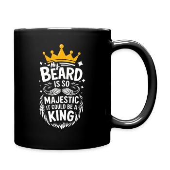 Bart Schnurrbart Bärtige Männer - Tasse einfarbig - Schwarz - Rechts