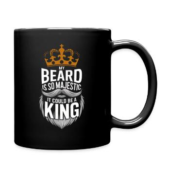 Bart Schnurrbart Bärtige Männer - Tasse einfarbig - Schwarz - Rechts