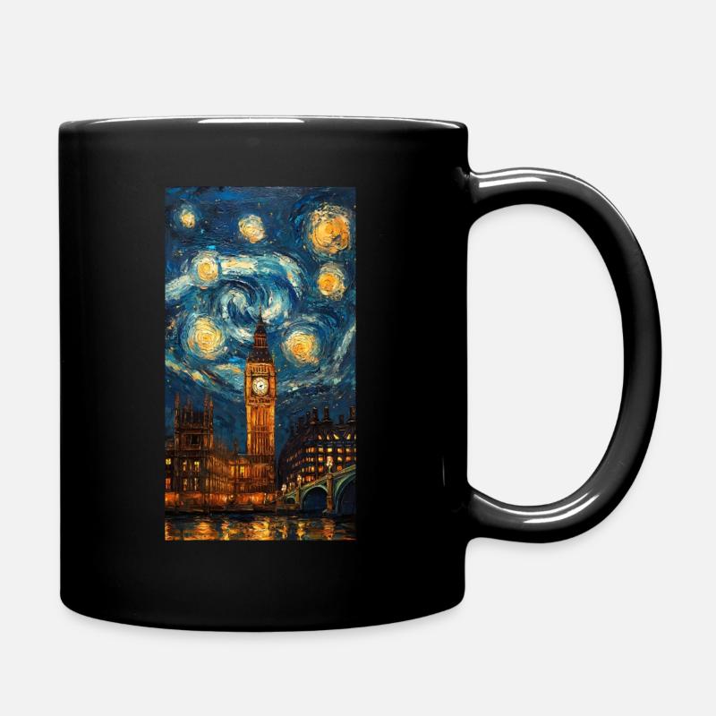 London - Tasse einfarbig - Schwarz
