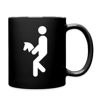 Cheval de loisir, Hobby Horsing, Cavalier, Cheval de loisir - Mug uni - noir - Droite