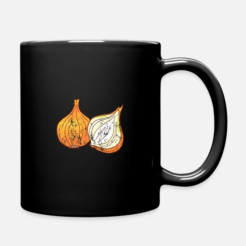Oignons de style grunge vintage rétro - Mug uni - noir