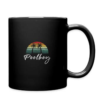 Bademeister Poolboy - Tasse einfarbig - Schwarz - Rechts