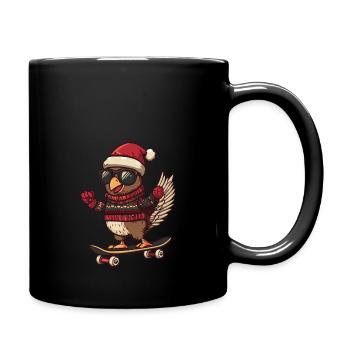Turkey Christmas Funny - Full Colour Mug - black - Right