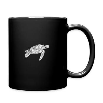 Sea Turtle - Water Turtle - Full Colour Mug - black - Right