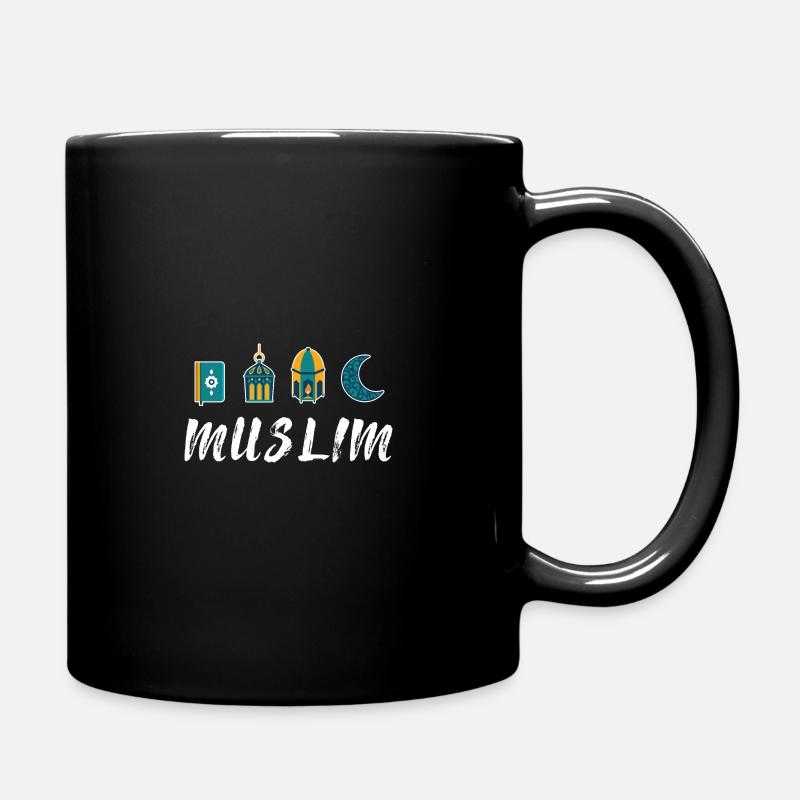 Muslim Vintage Moslem Retro - Tasse einfarbig - Schwarz