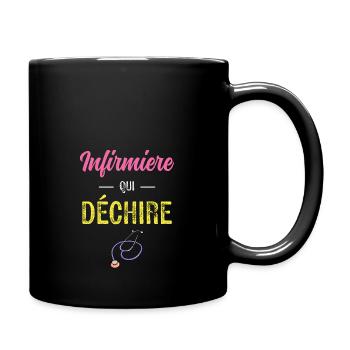 Nurse Who Tears - Full Colour Mug - black - Right