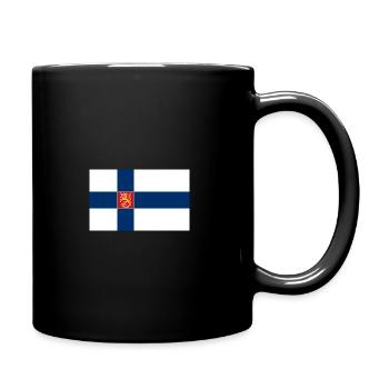 Drapeau de l'État de Finlande (petit) - Mug uni - noir - Droite