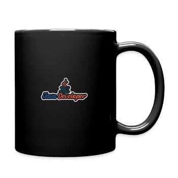 Java Developer with Coffee - Mug uni - noir - Droite