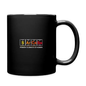 Éléments de sarcasme Drôle Chimie - Mug uni - noir - Droite