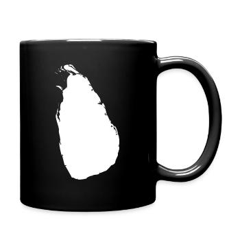 Sri Lanka map flag - Full Colour Mug - black - Right