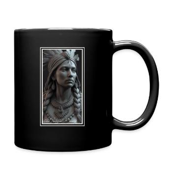 The Natural Beauty - 3D Render - Full Colour Mug - black - Right