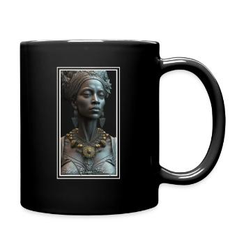 The African Beauty - 3D Render - Full Colour Mug - black - Right