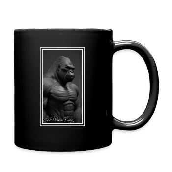 The Primal King Gorilla - 3D Render - Full Colour Mug - black - Right